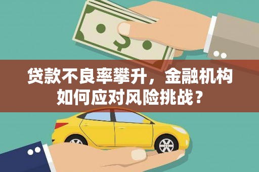 嘉峪关贷款不良率攀升，金融机构如何应对风险挑战？